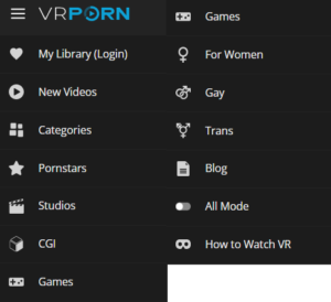 VRPorn. com sites and extras