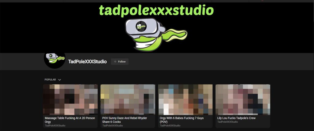 TadPoleXXX Studio Best Sites home page