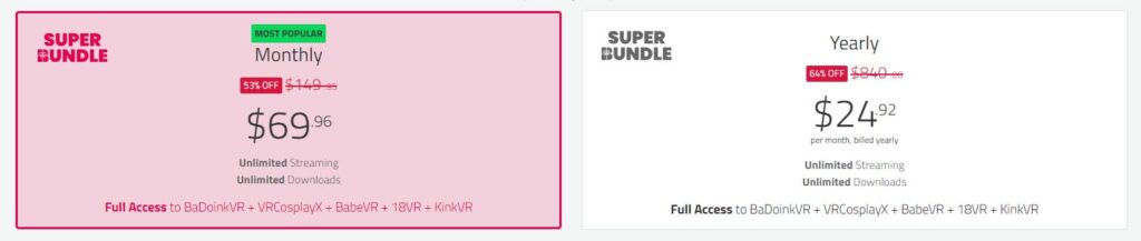 babevr bundle prices